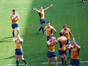 Wallabies win - picture by Tony Hughes