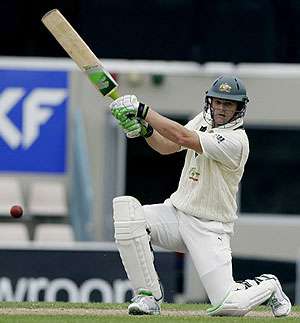Australian batsman Adam Gilchrist in action - AP Photo/Mark Baker