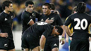 The New Zealand All Blacks. Photo AAP.