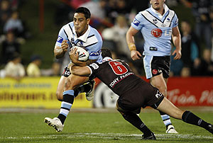 Reni Maitua during the NRL Round 10, Penrith Panthers v Cronulla-Sutherland Sharks match at Penrith Stadium, Saturday, May 16, 2009. (AAP Image/Action Photographics, Renne McKay)