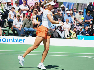 Alicia Molik in the final of the Mount Gambier Pro Tour event, 2009 - photo by Michael Gorey