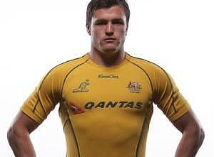 Adam Ashley-Cooper models the new Wallabies jersey designed by Kooga - Image from Rugby.com.au