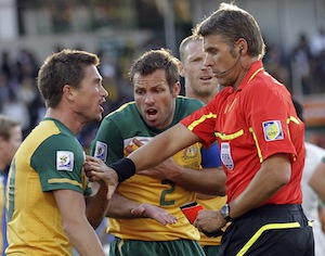 Harry Kewell sent off against Ghana at World Cup