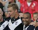 Danny Allsopp with Melbourne Victory team mates