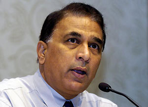 ICC World XI International Chairman of Selectors Sunil Gavaskar. AAP Image/Julian Smit