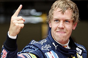 Sebastian Vettel's-index finger