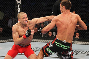 UFC 129 GSP attacks Jakes Shields