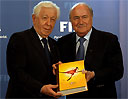 Sepp Blatter with Frank Lowy