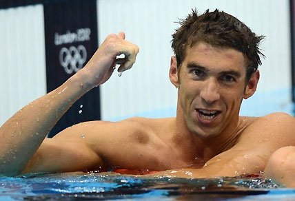 US swimmer Michael Phelps. AFP PHOTO / CHRISTOPHE SIMON