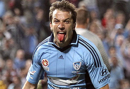 Sydney FC player Alessandro Del Piero. AP Photo/Rob Griffith