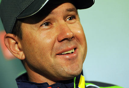 Ricky Ponting smiles during his retirement announcement