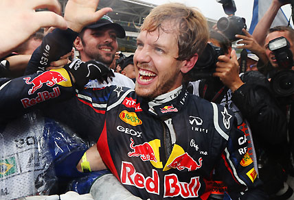 Sebastian Vettel wins the 2012 F1 Drivers Championship