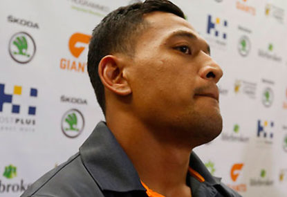 Israel Folau: Gone but not for nothing