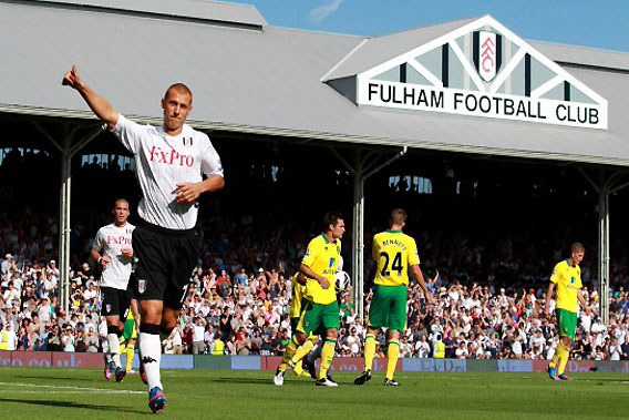 Fulham striker Mladen Petric was one of 12 players to depart the club in the off-season.