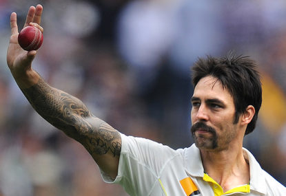 Mitchell Johnson ranks highly in the fast bowling hall of pain
