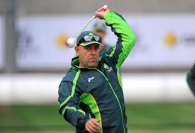 Australian cricket coach Darren Lehmann. (AAP Image/Joe Castro)