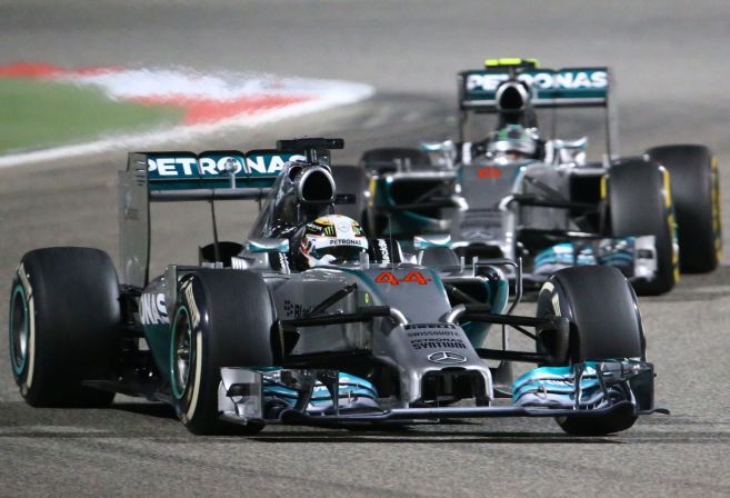 Mercedes AMG Petronas British driver Lewis Hamilton