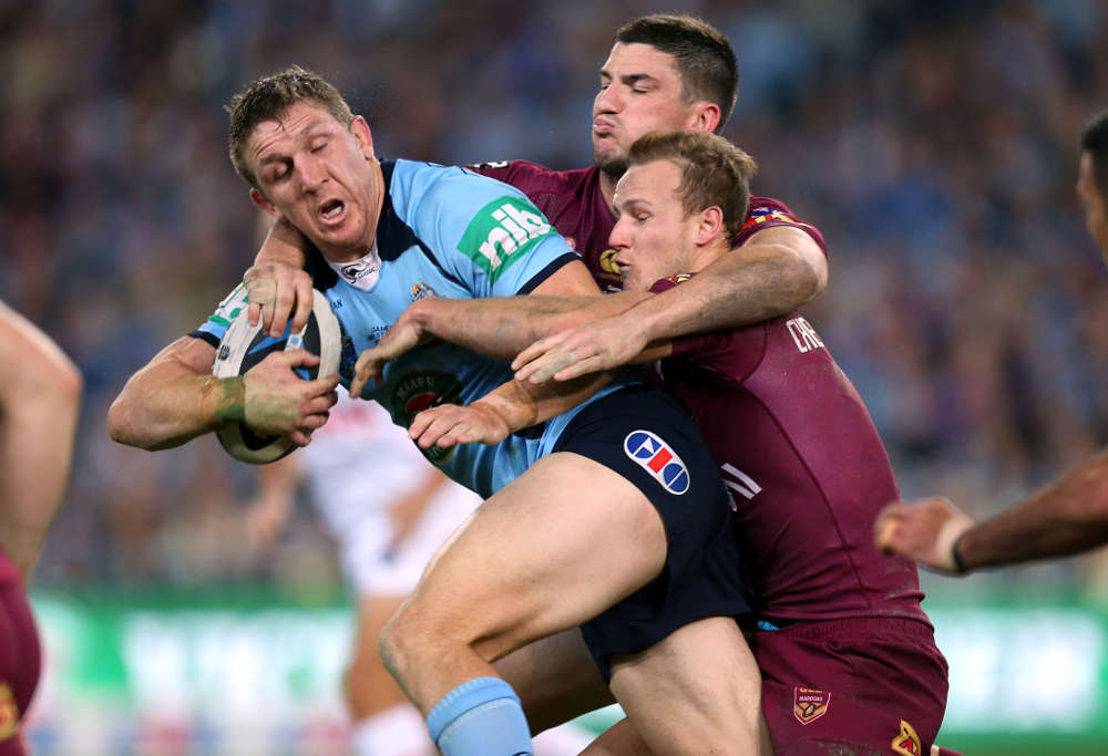 Ryan Hoffman attacks : State of Origin Rugby League