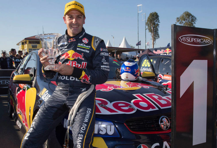 Jamie Whincup with yet another trophy