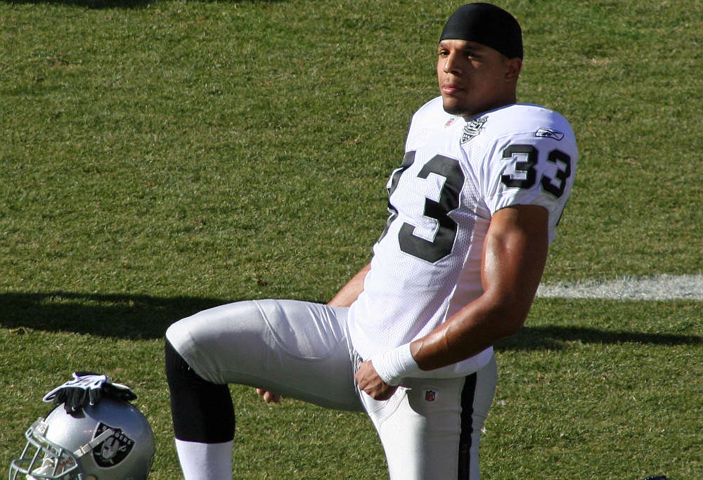 Tyvon Branch of the Oakland Raiders