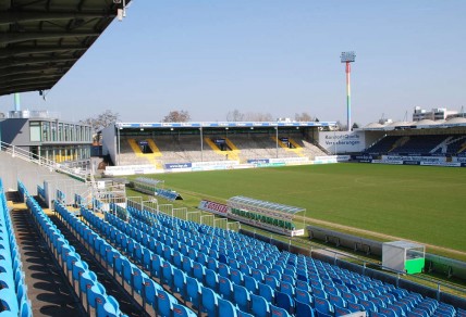SpVgg Greuther Fürth's home ground, the Sportplatz Ronhof.