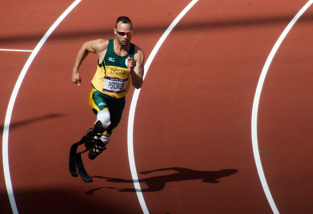 Oscar Pistorius was aided by advanced prosthetic legs (Image: Flickr.com)