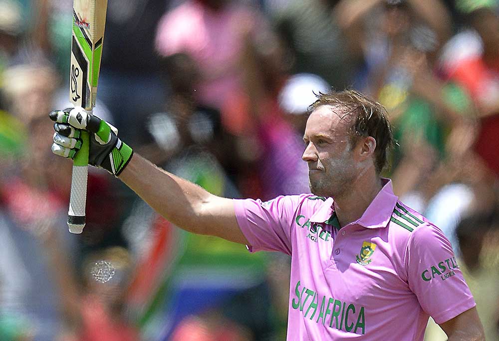 South African batsman AB de Villiers