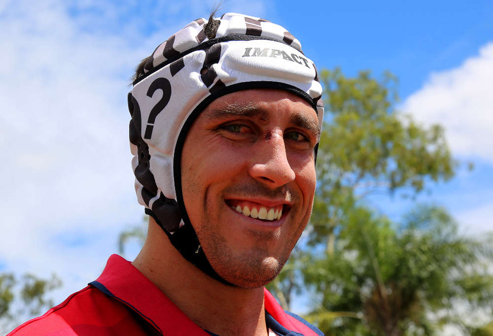 Ben Daley at the launch of his Be great, Do good campaign (Photo: Queensland Reds)