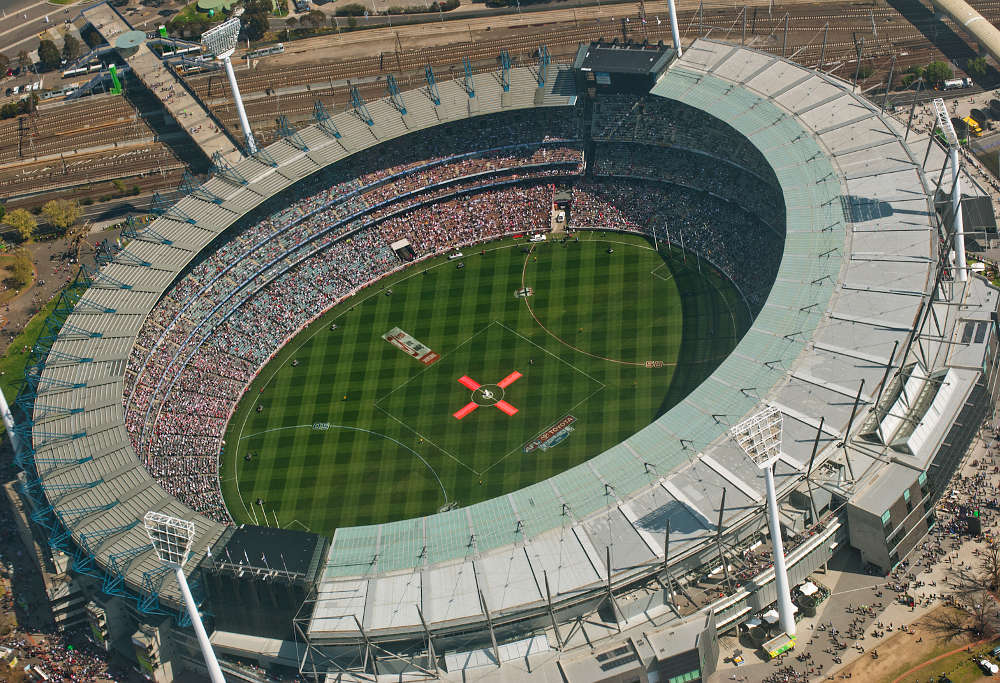 The hallowed MCG - It can barely lift its right arm