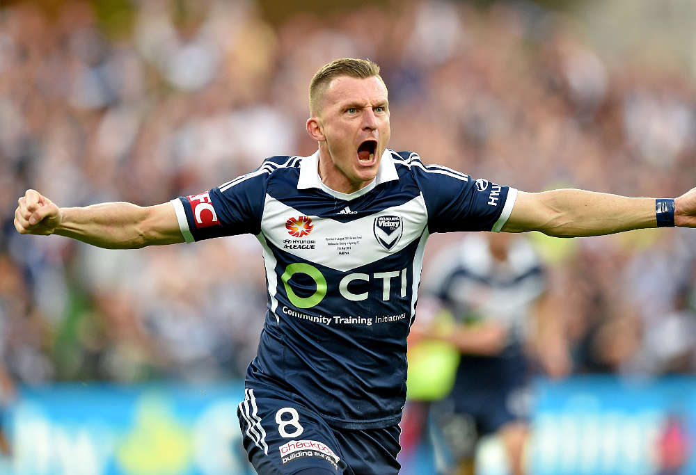 The rest of the A-League needs to find their own Besart Berisha. (AAP Image/Joe Castro) 
