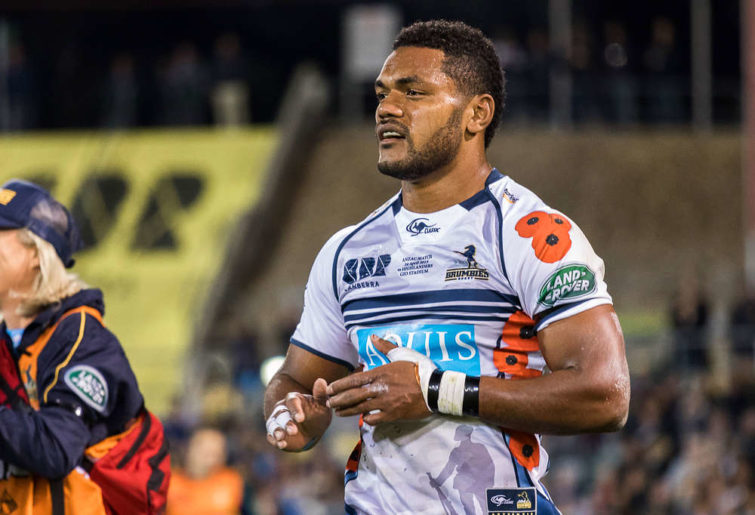Henry Speight looks on for the Brumbies (photo: John Youngs photography)