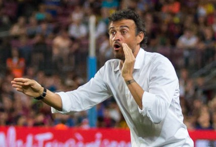 Barcelona coach Luis Enrique.