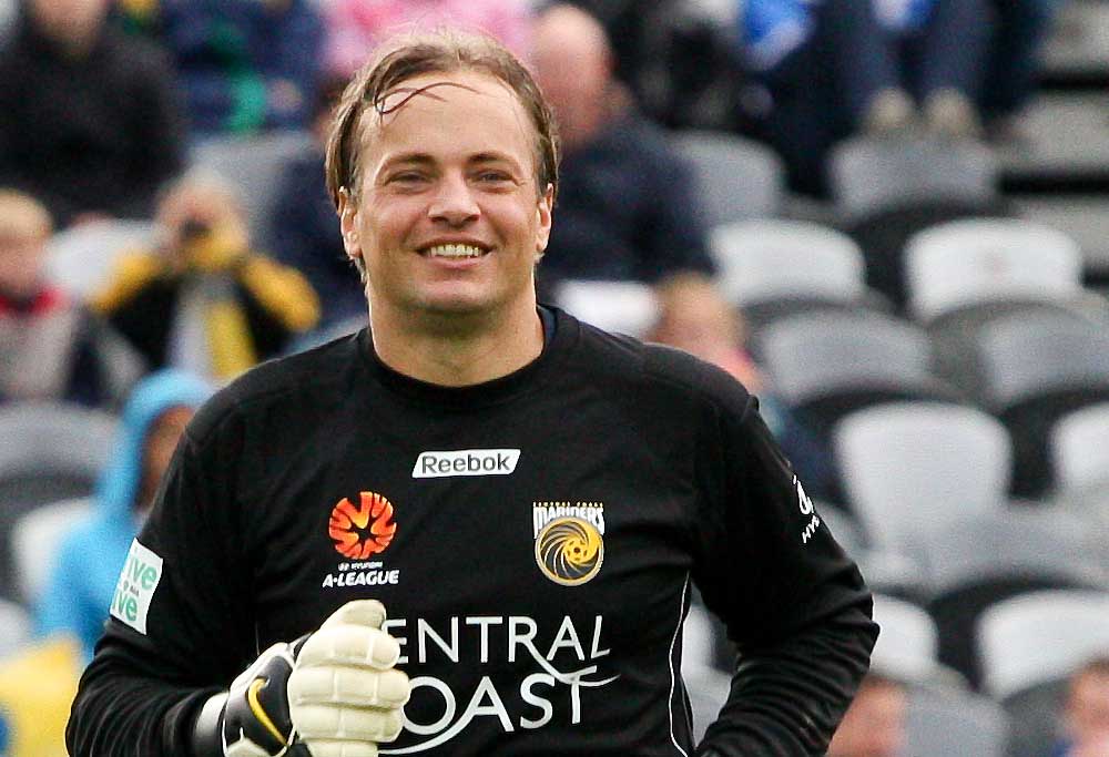 Mark Bosnich playing for the Central Coast Mariners