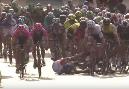 Aussie causes huge crash during Tour of Poland sprint finish