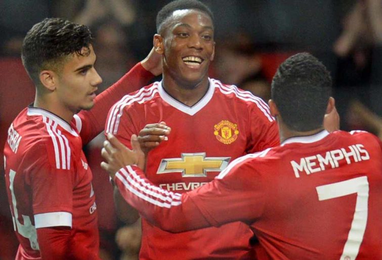 Manchester United's French midfielder Anthony Martial