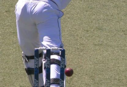 WATCH: Doug Bracewell denied a wicket after bail fails to drop
