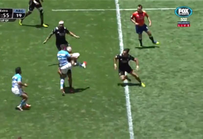 WATCH: Player gets straight red card for awful rugby tackle