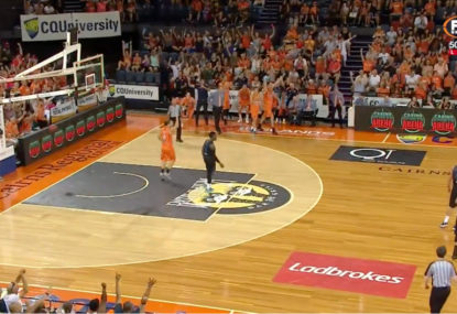 WATCH: Impossible no-look half-court shot shocks the NBL