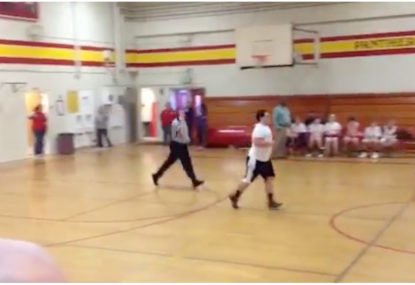 WATCH: World's worst referee takes phone call during basketball game