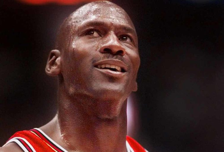 Michael Jordan with the Chicago Bulls