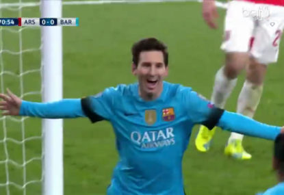 WATCH: Messi scores a double as Barcelona cruise past Arsenal
