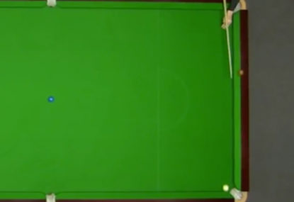 WATCH: Unfathomable 'on-top-of-the-table' snooker shot at World Championships