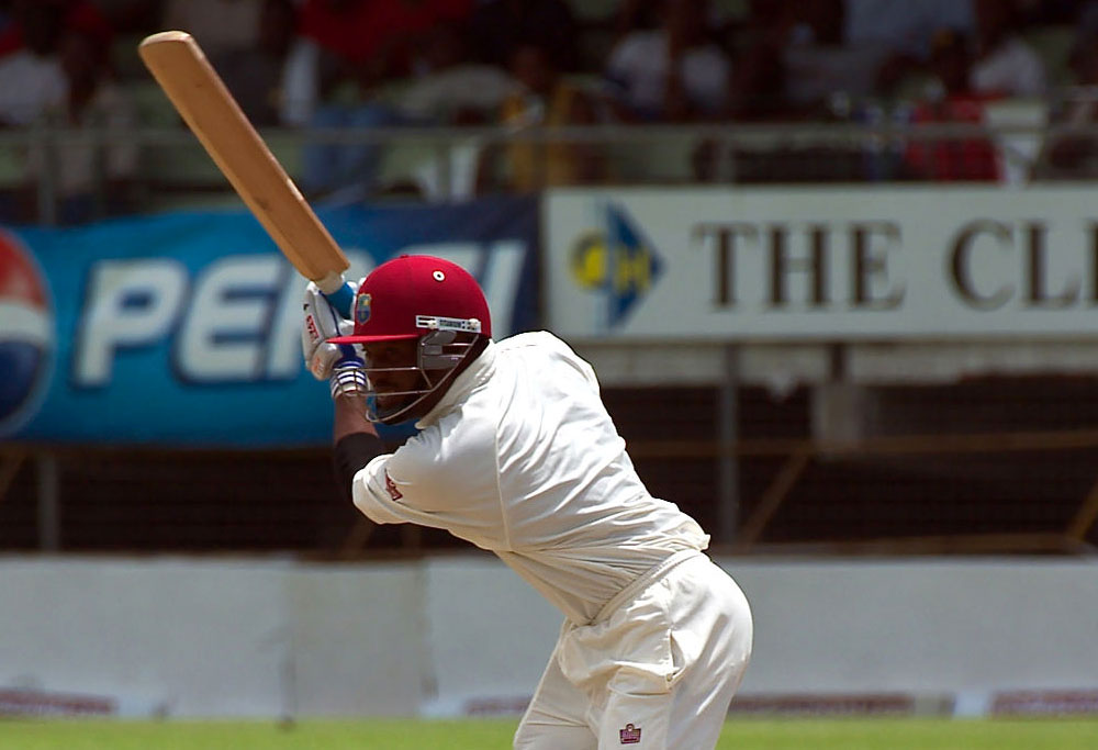 Brian Lara batting for West Indies