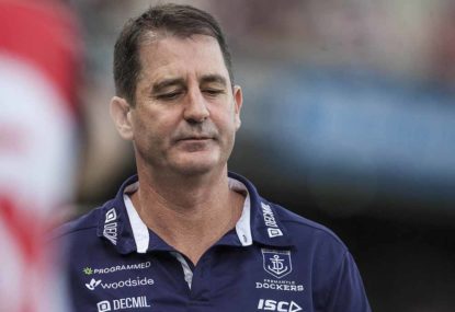 Ross Lyon's Fremantle were headed in the right direction