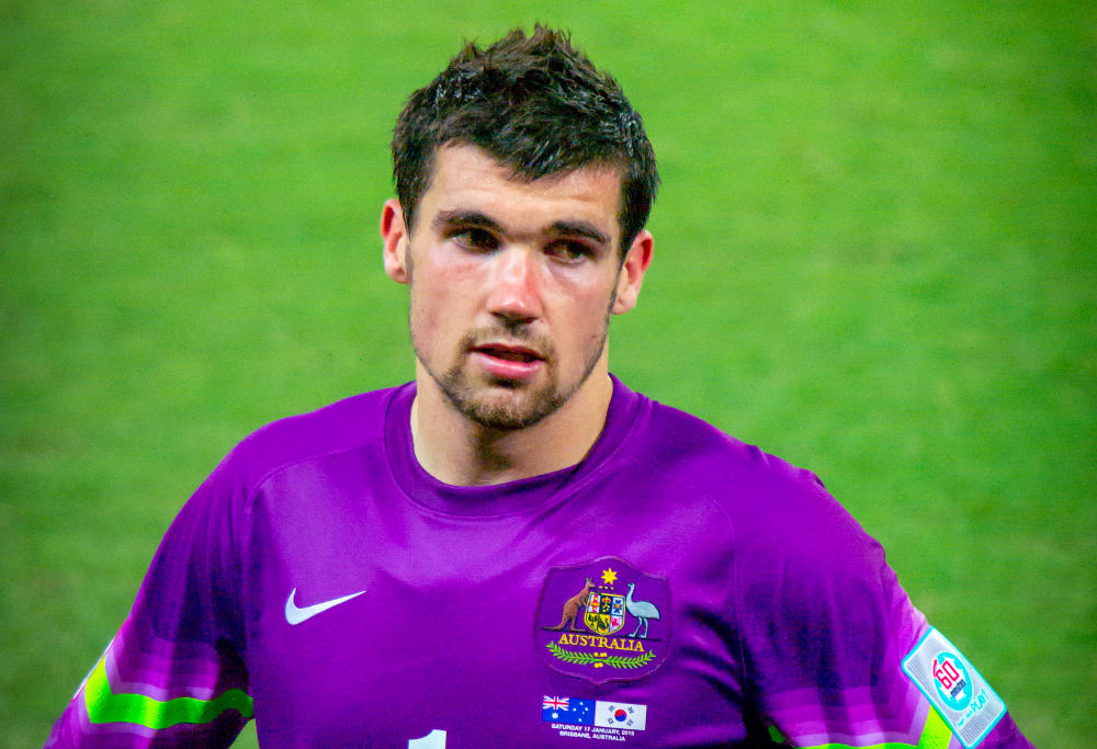 Socceroos goalkeeper Mat Ryan
