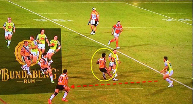 Tigers player circled against Canberra