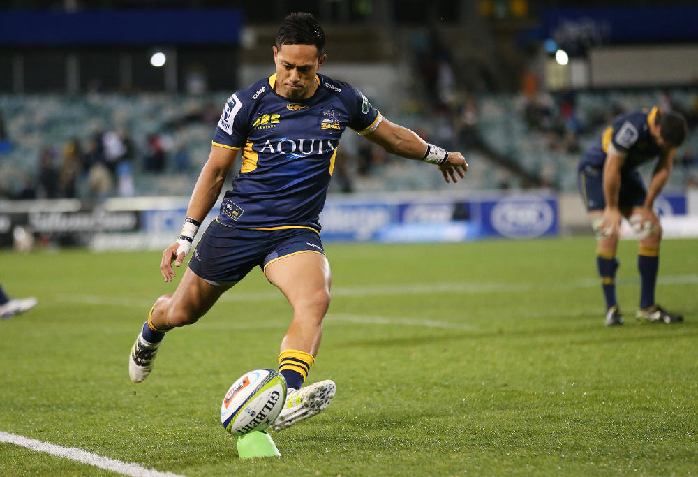 Christian Lealiifano Brumbies Rugby Union Super Rugby 2016