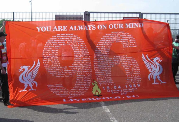 Liverpool Hillsborough rememberance