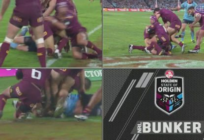 WATCH: Bunker denies Josh Morris a try in match-defining decision