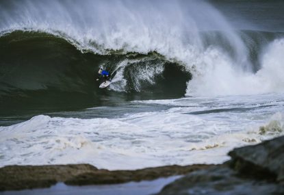 Amazing Images Surfers Take On 15 Foot Waves In Sydney Storm For Red Bull S Cape Fear